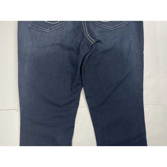 Seven7 Womens Jeans 36 x 30 14 Rocker Slim Flare Bold Stitch Rhinestone Glamrock - Picture 12 of 15